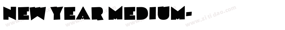 New Year Medium字体转换